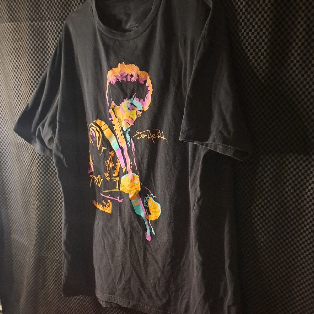 Black Graphic Jimmy Hendrix T-Shirt